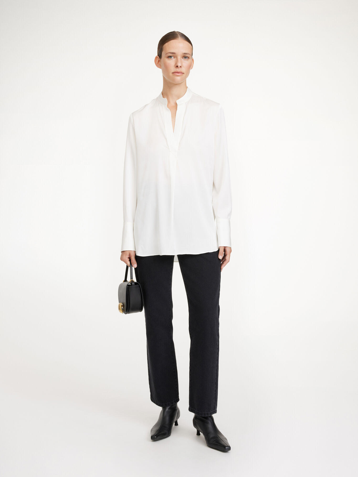 By Malene Birger Mabillon Silk Paidat Valkoinen | FI_BB78753