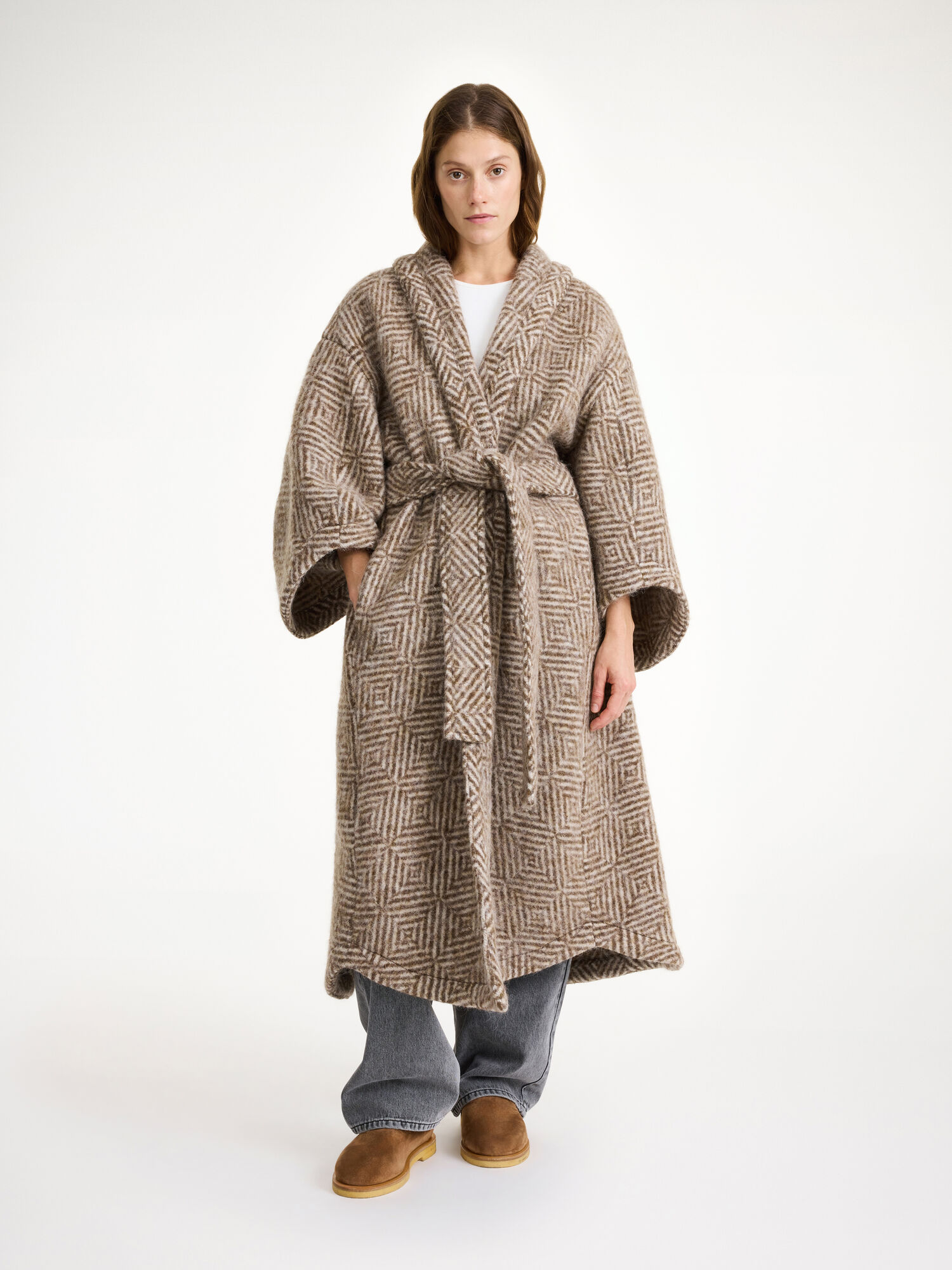 By Malene Birger Mangia Wool-blend Takit Shitake | FI_BB44451