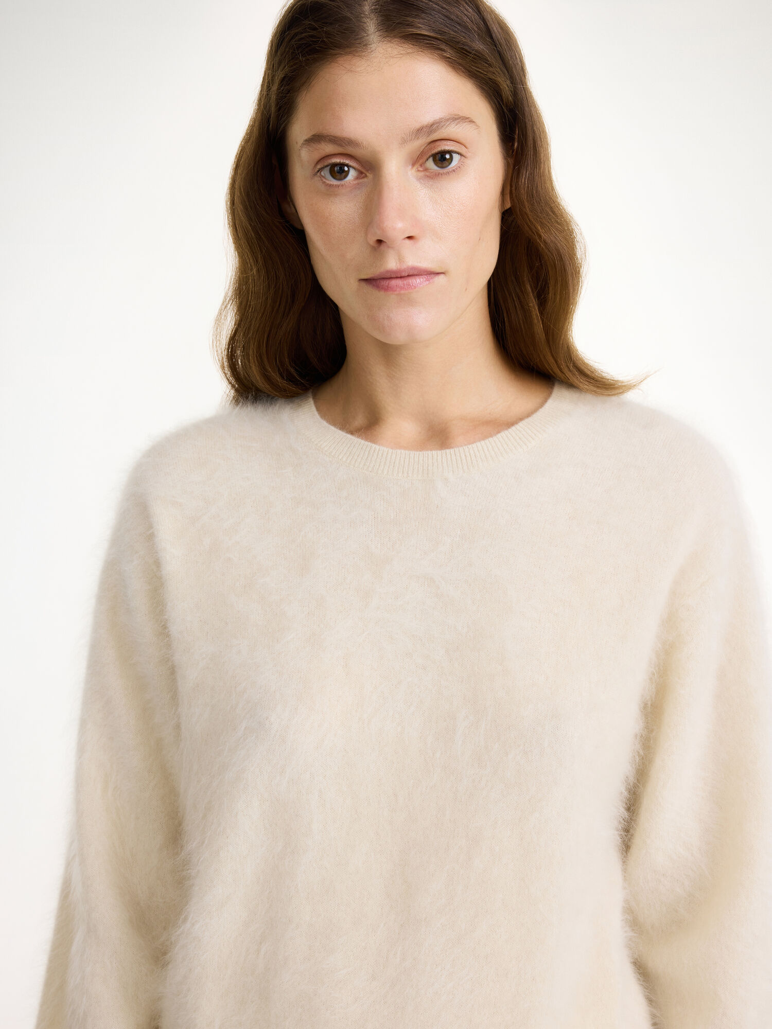 By Malene Birger Mantea Cashmere Sweater Neuleet Oyster Gray | FI_BB35057