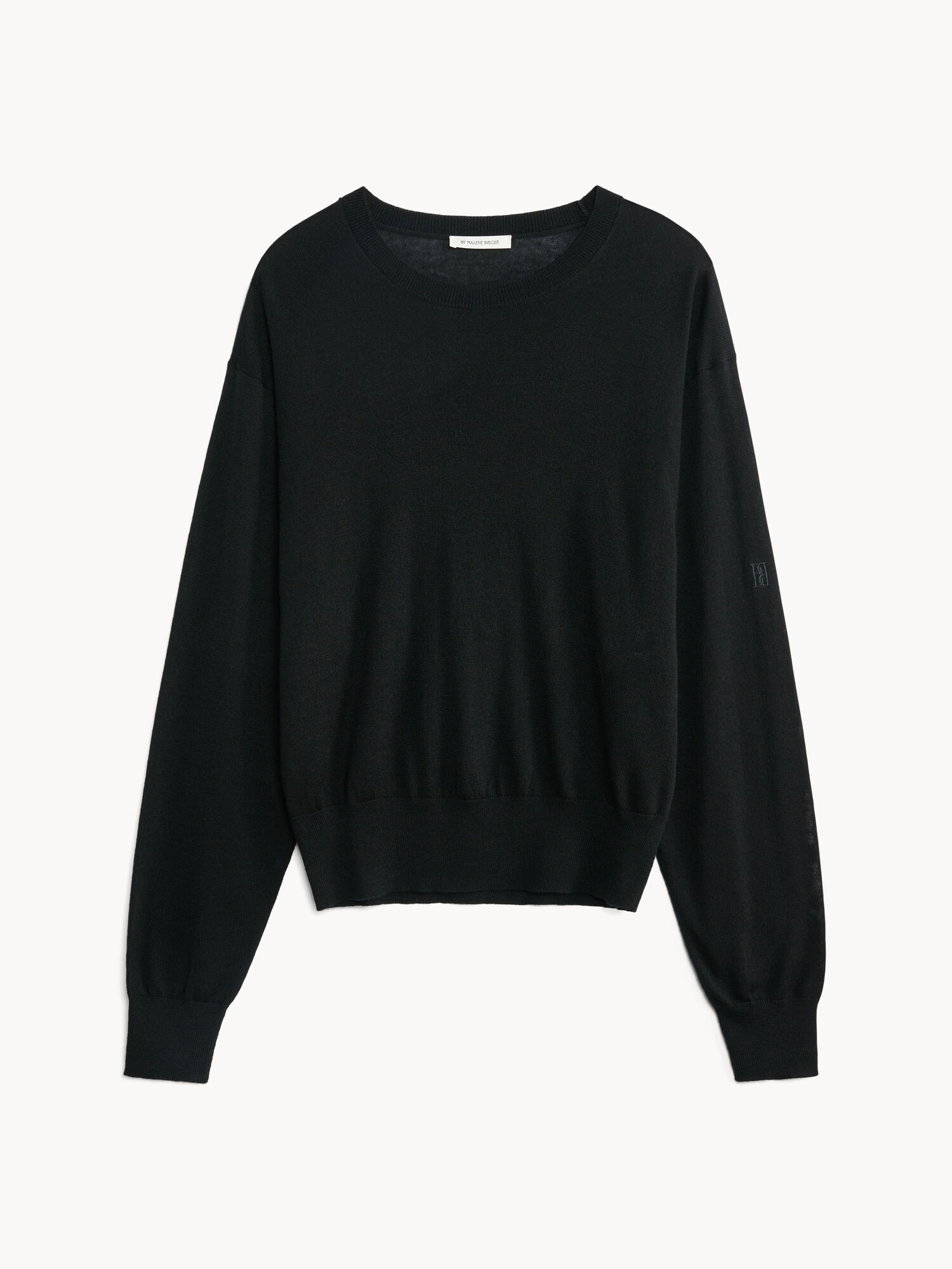 By Malene Birger Mantea Wool-blend Sweater Neuleet Mustat | FI_BB65142