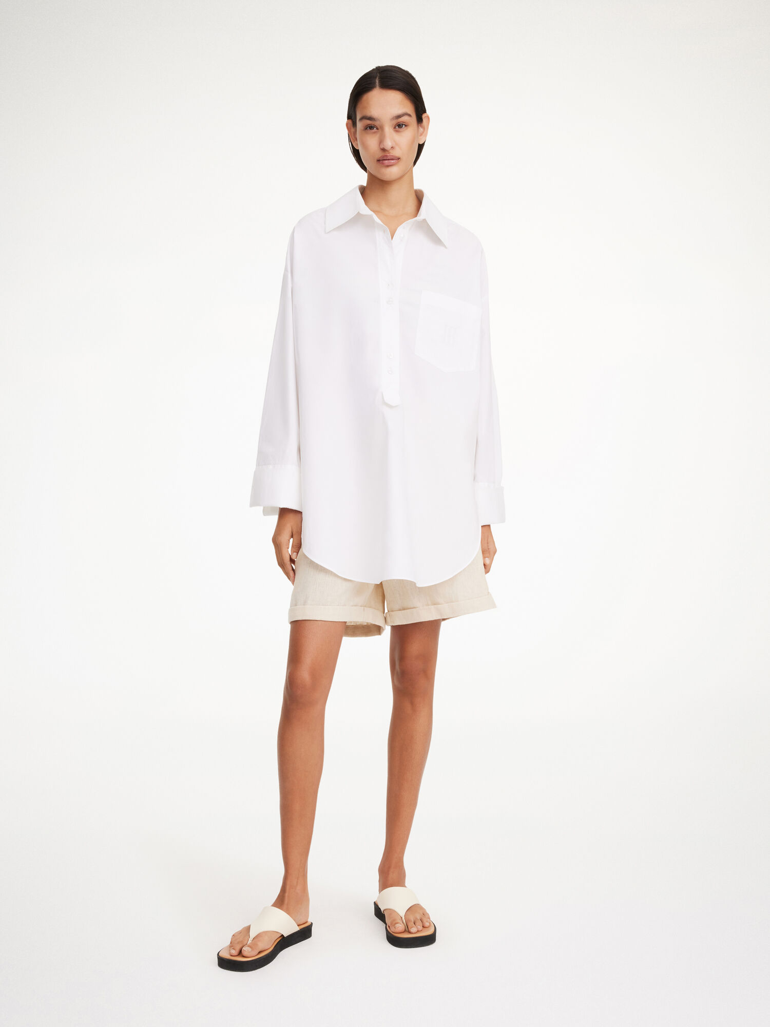 By Malene Birger Maye Organic Cotton Paidat Valkoinen | FI_BB35939