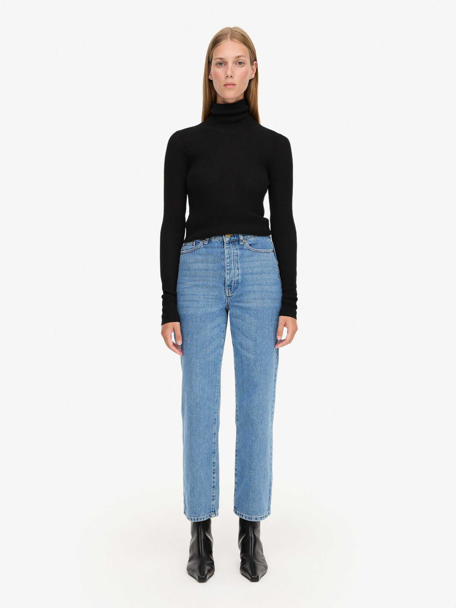 By Malene Birger Milium Organic Cotton Suorat Housut Sininen | FI_BB16199