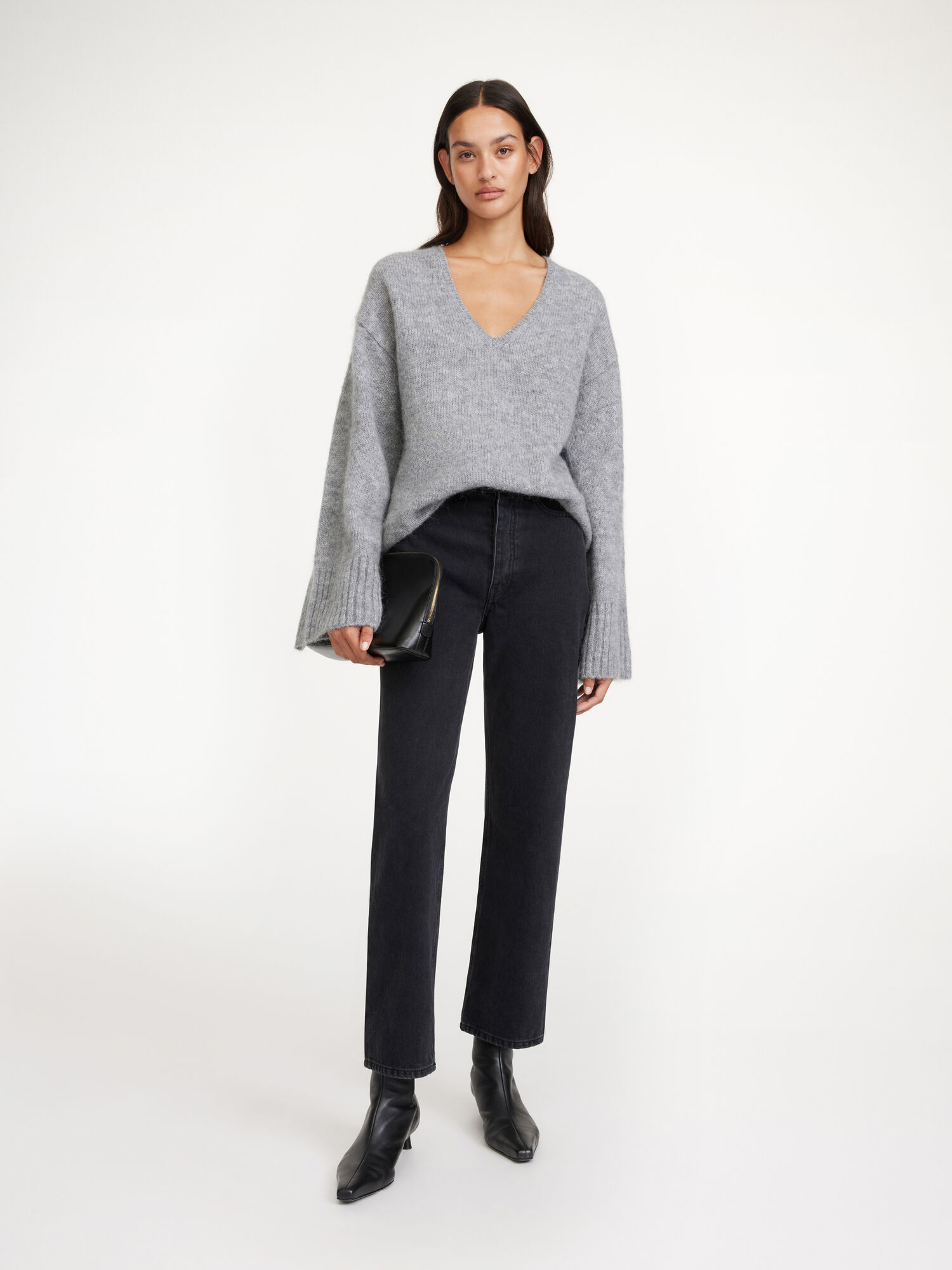 By Malene Birger Milium Organic Cotton Suorat Housut Mustat | FI_BB53736