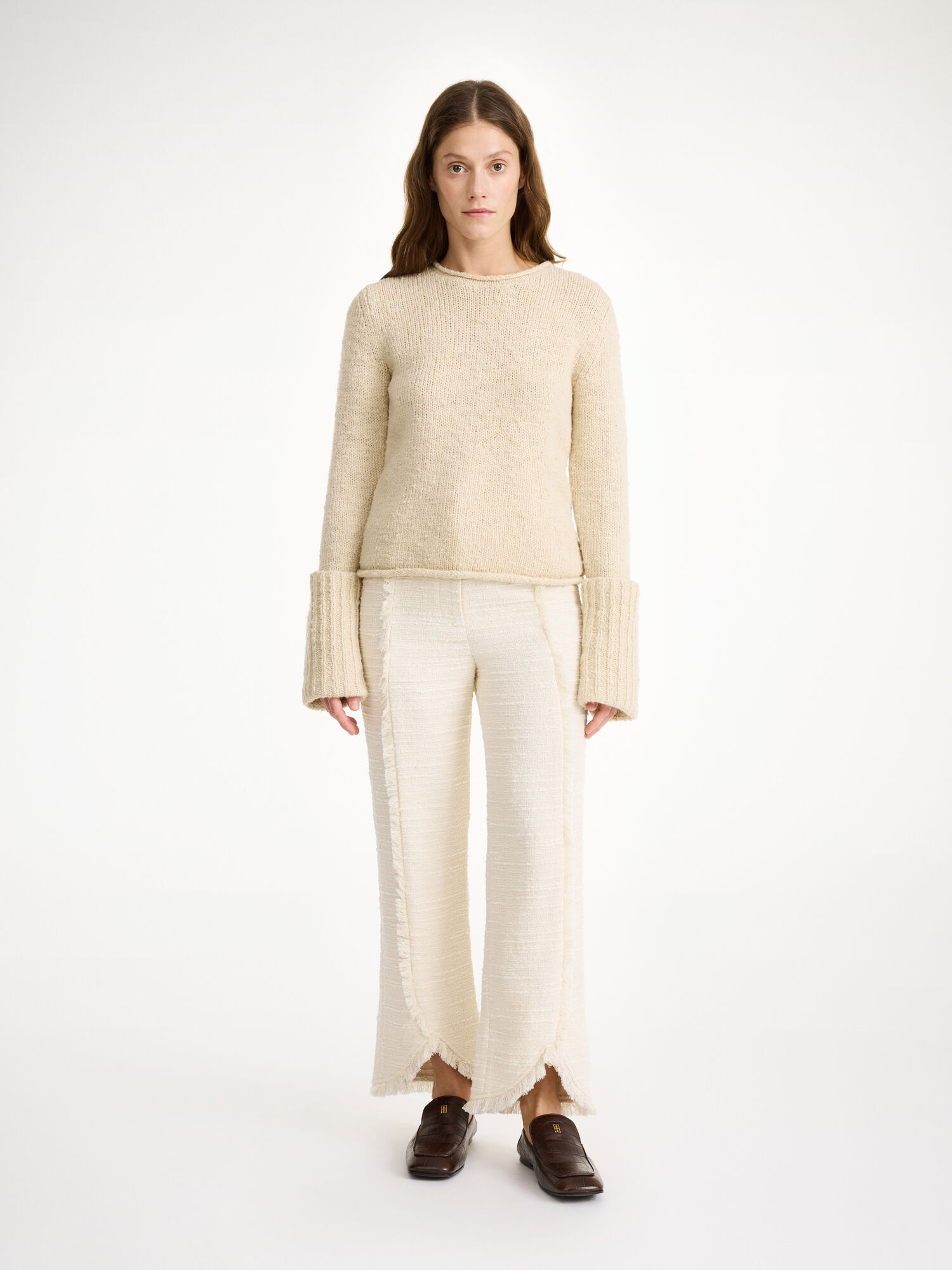 By Malene Birger Nadihas High-waist Suorat Housut Valkoinen | FI_BB81834