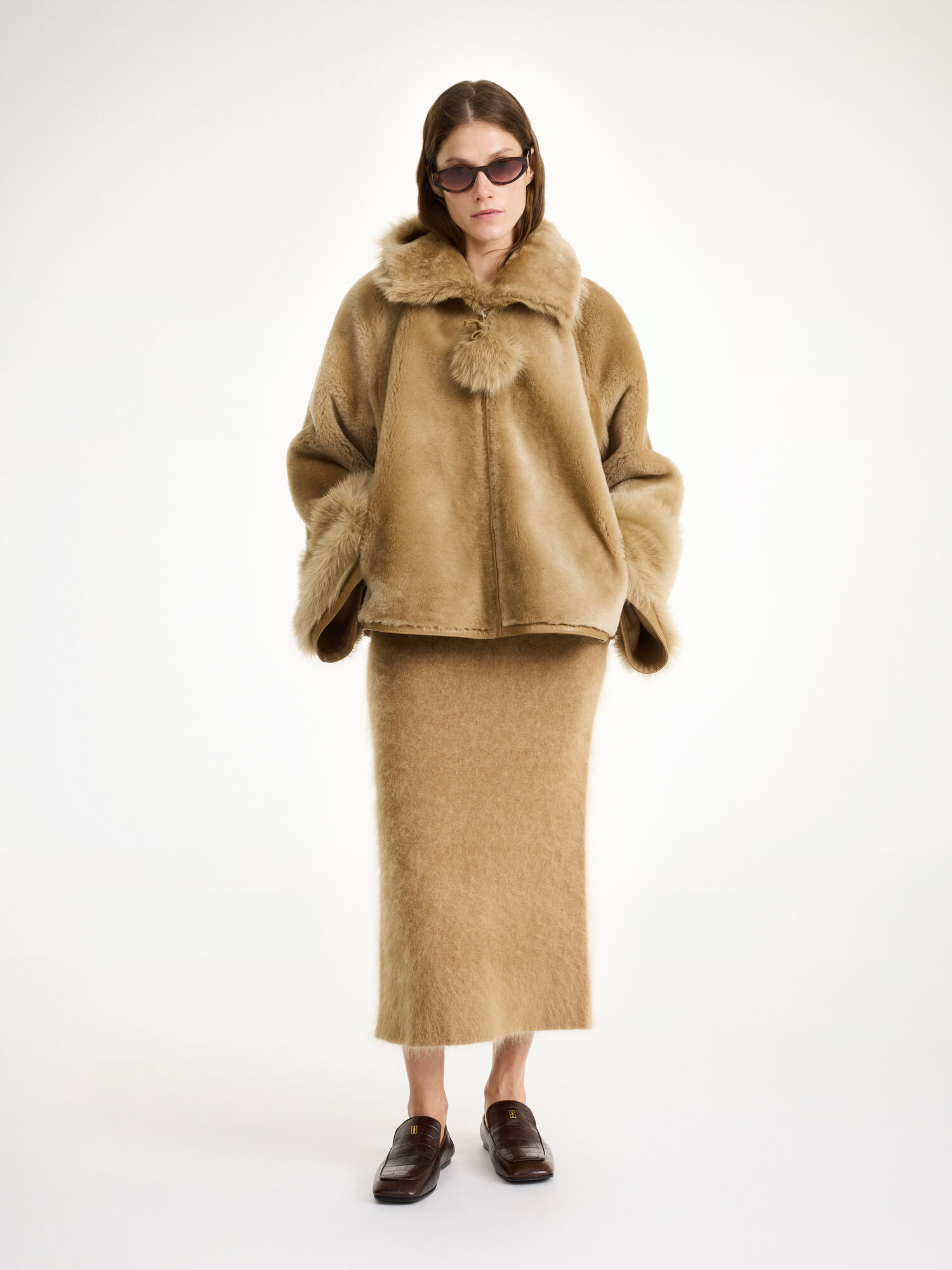 By Malene Birger Odellies Shearling Takit Tannin | FI_BB91240