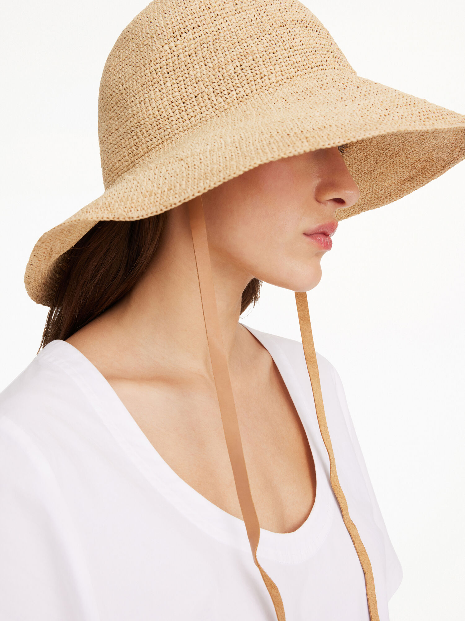 By Malene Birger Rafiah Straw Hat Muut Tarvikkeet Vaalean | FI_BB43950