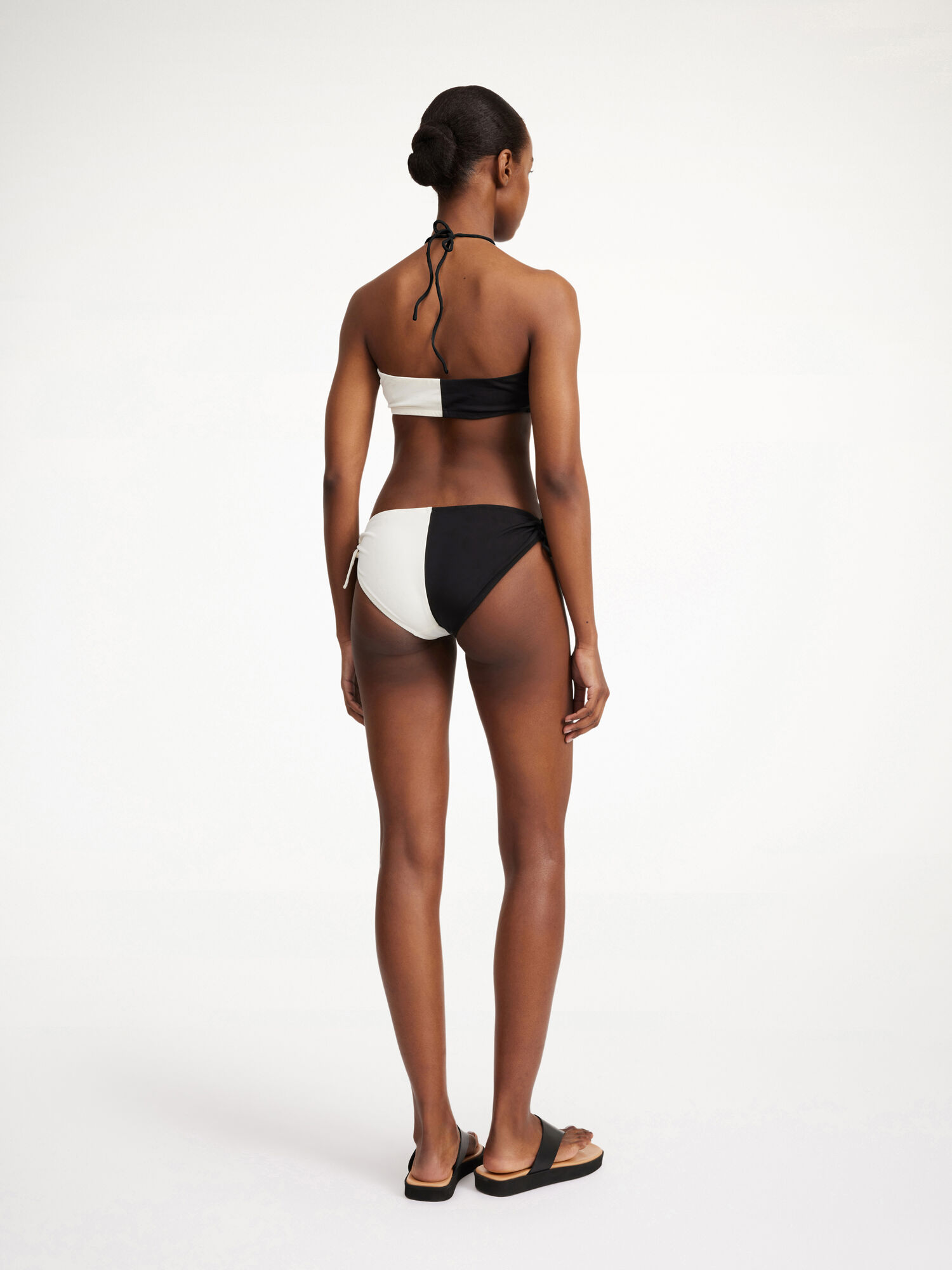 By Malene Birger Seabay Low Bikini Bottoms Uimapuvut Raidallinen Mustat Valkoinen | FI_BB18601