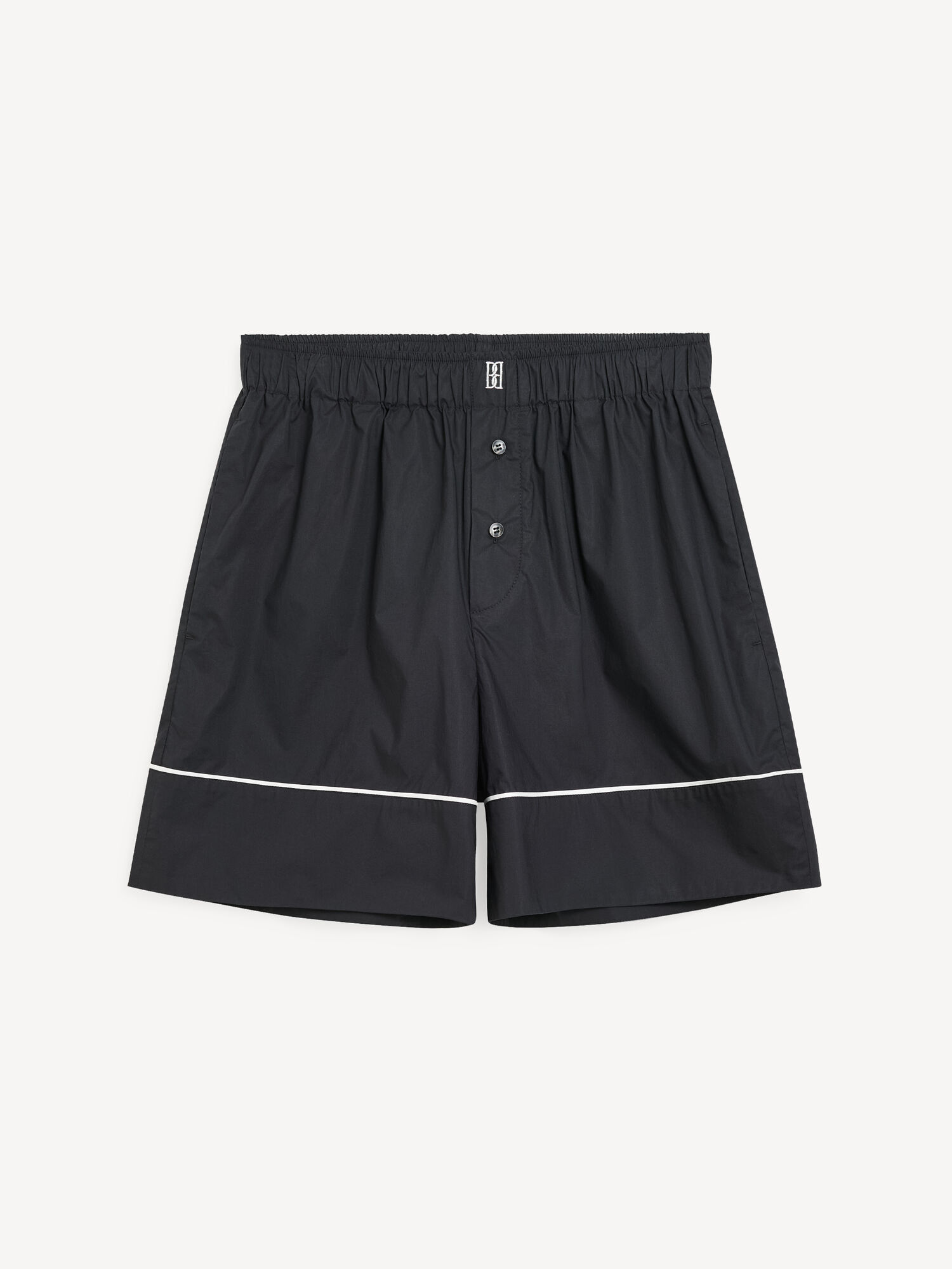 By Malene Birger Siara Organic Cotton Shortsit Mustat | FI_BB49889