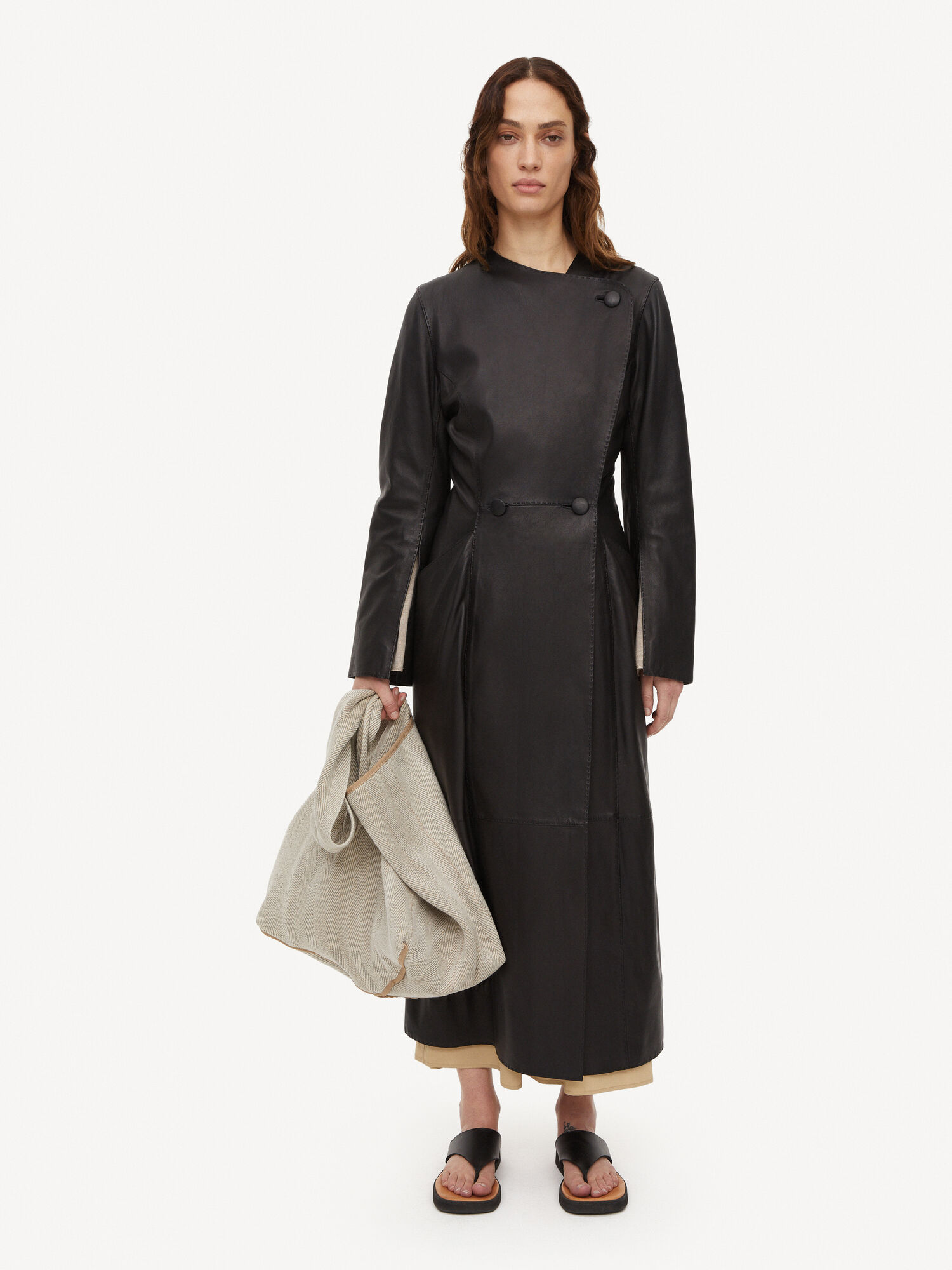 By Malene Birger Sirrena Leather Takit Mustat | FI_BB97687