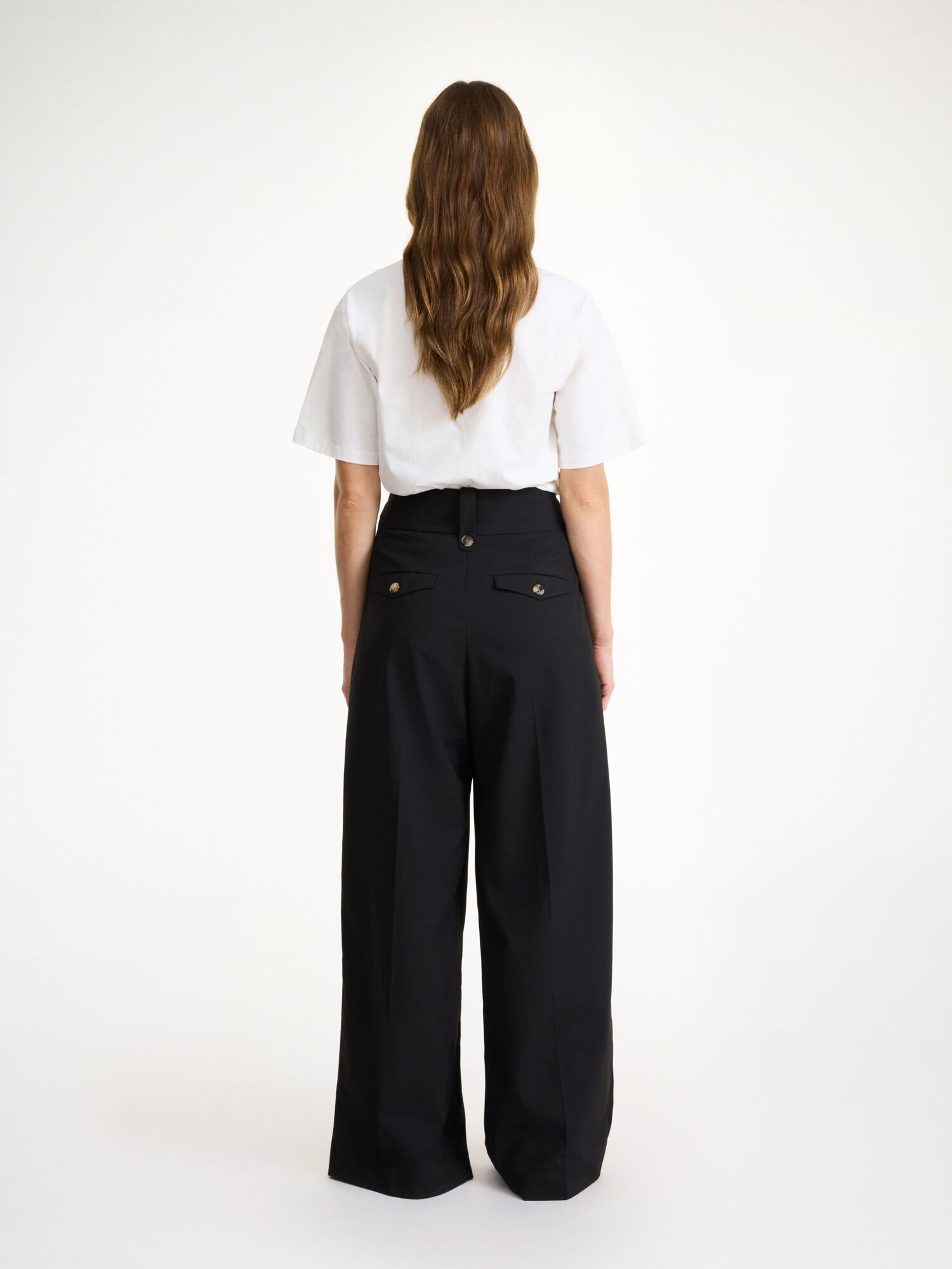 By Malene Birger Taal High-waisted Suorat Housut Mustat | FI_BB41356