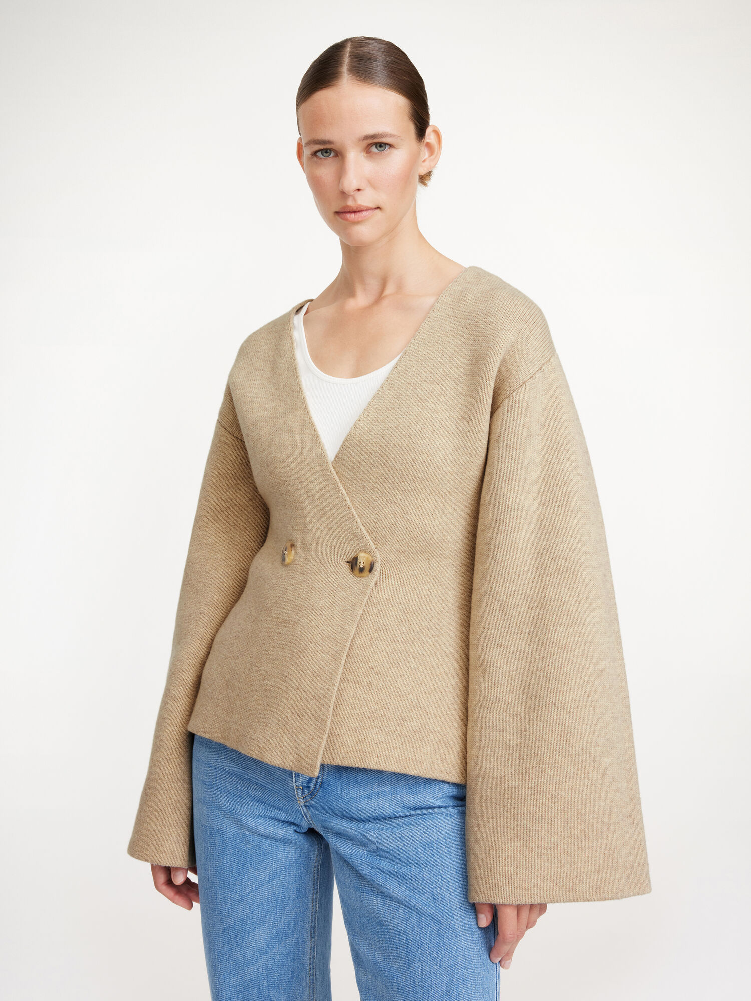 By Malene Birger Tinley Wool Cardigan Neuleet Beige | FI_BB20788