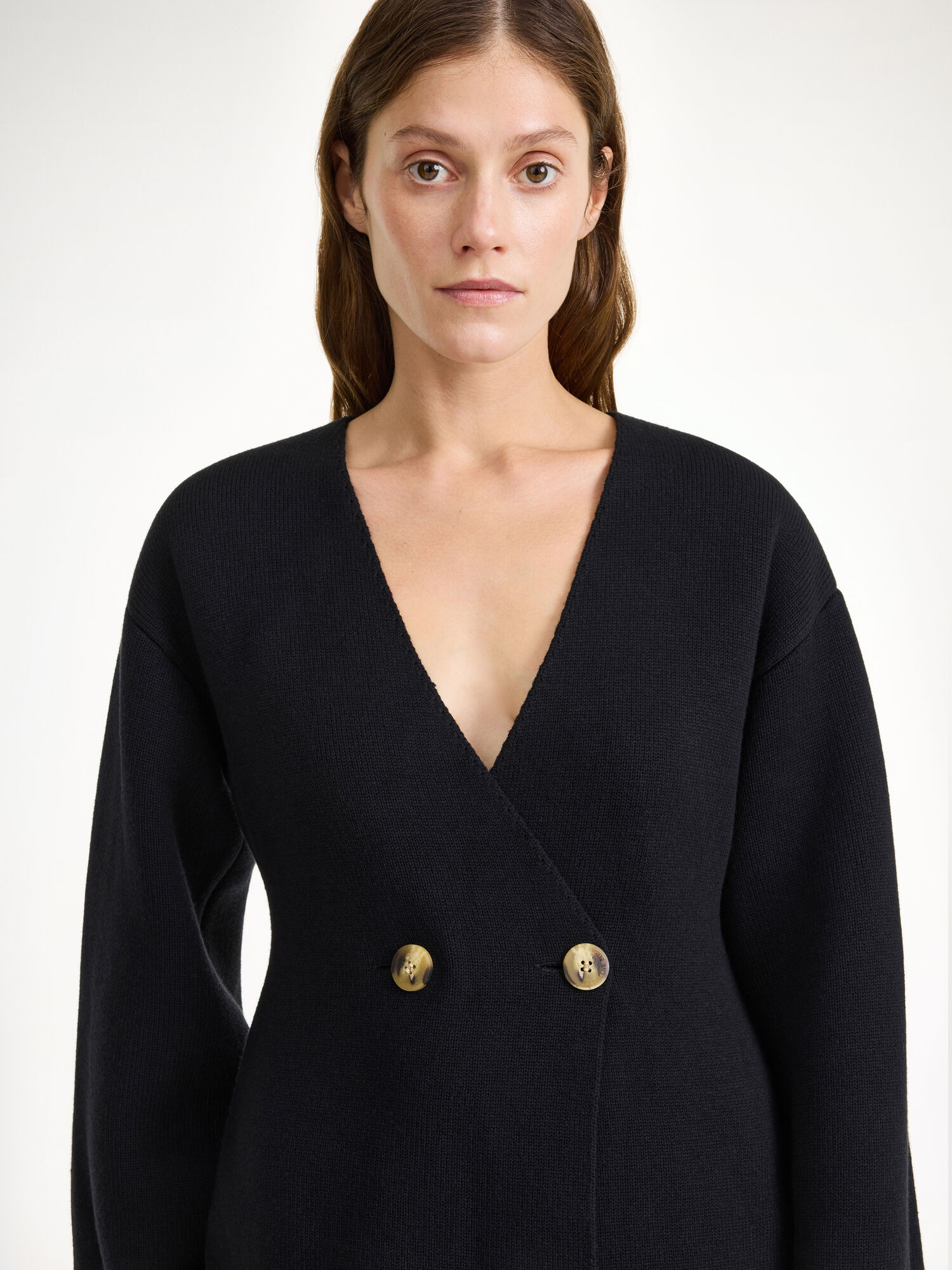 By Malene Birger Tinley Wool-blend Cardigan Neuleet Mustat | FI_BB11674