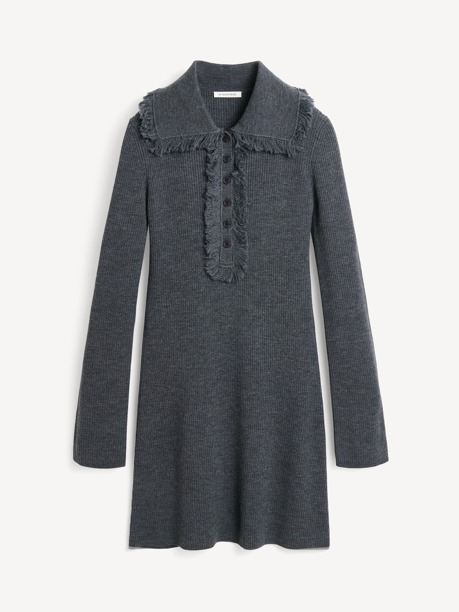 By Malene Birger Tonai Merino Wool Dress Neuleet Harmaat | FI_BB46323