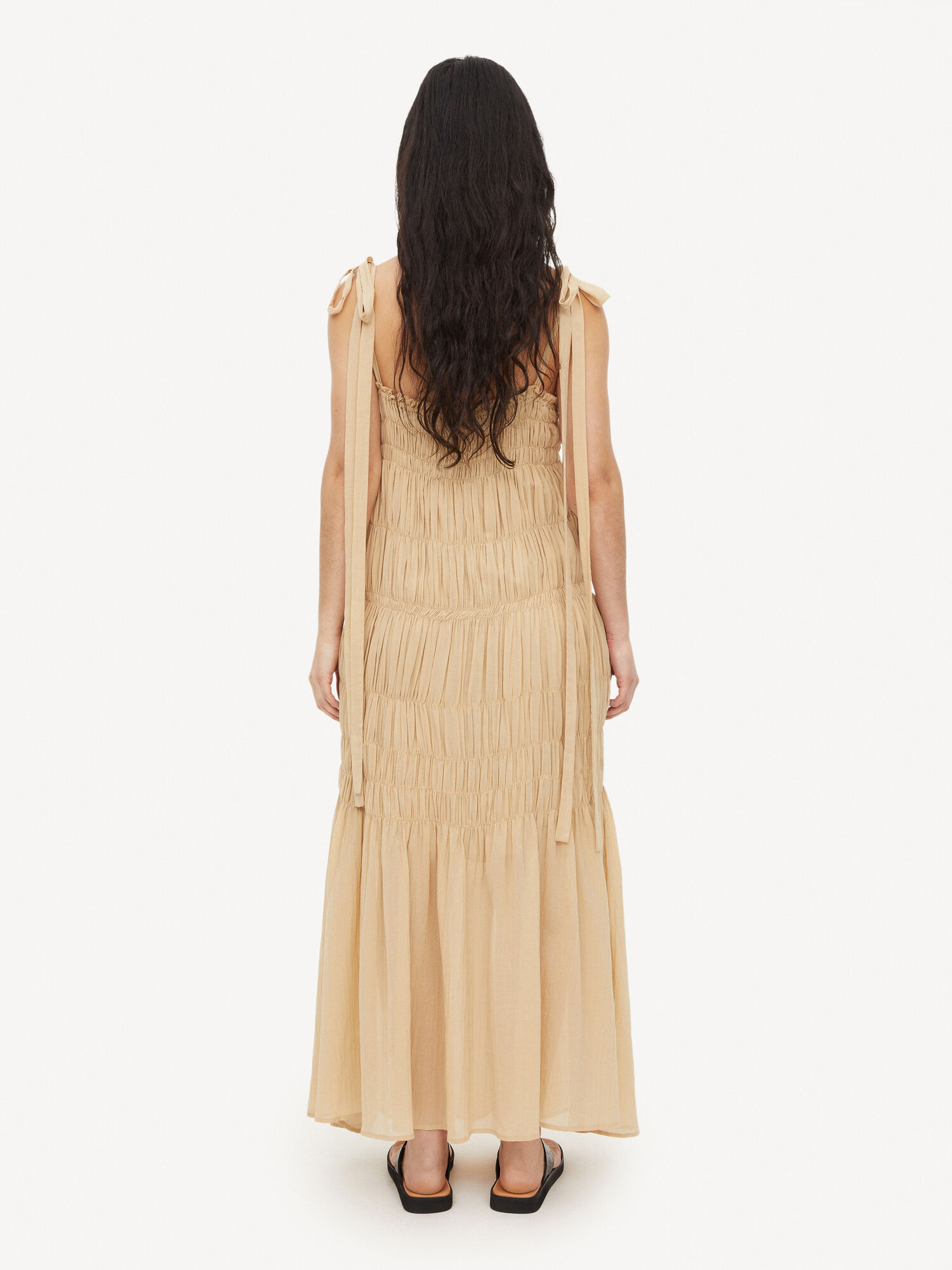 By Malene Birger Vyra Organic Cotton Maxi Mekko Wet Sand | FI_BB83282